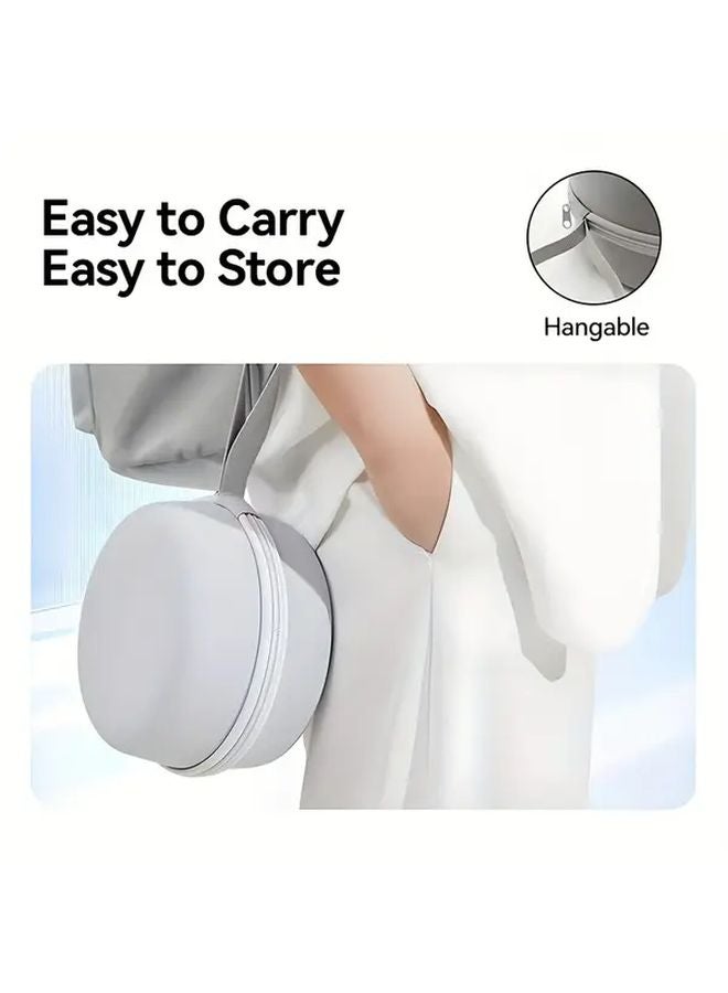 Dark Gray U Shaped Cervical Pillow Neck Support With Removable Cover Travel Bed Use - Image 4